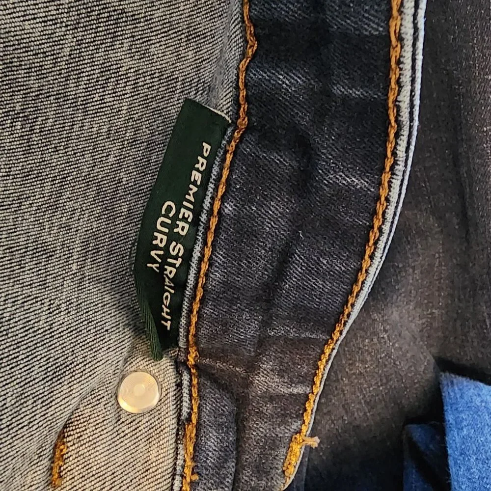 Lauren Ralph Lauren Size 10 Jeans Dark Wash - Picture 11 of 16